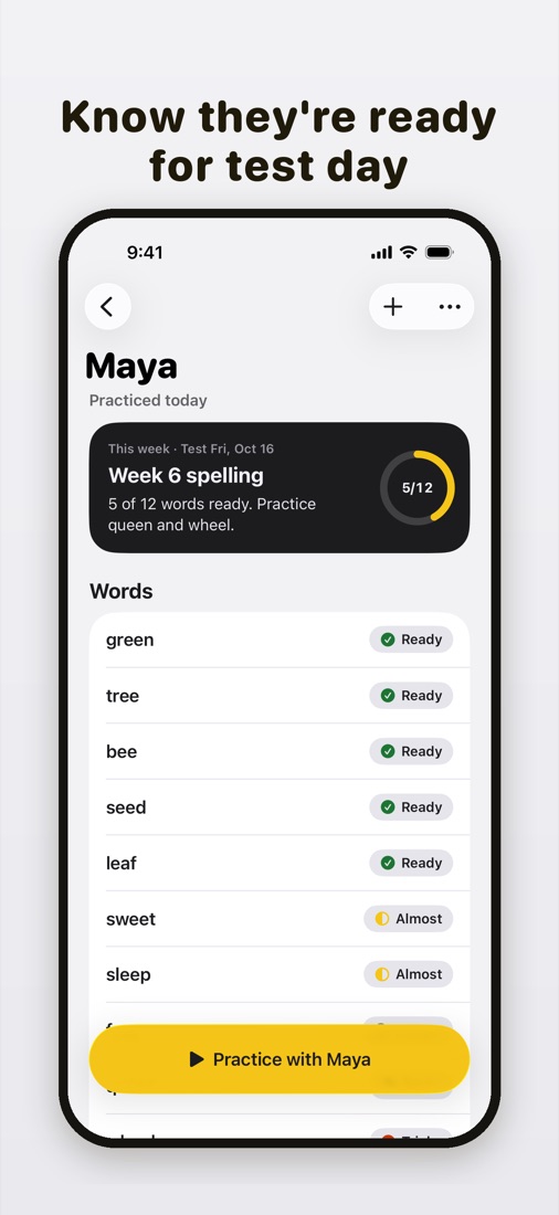 Ready for the spelling test